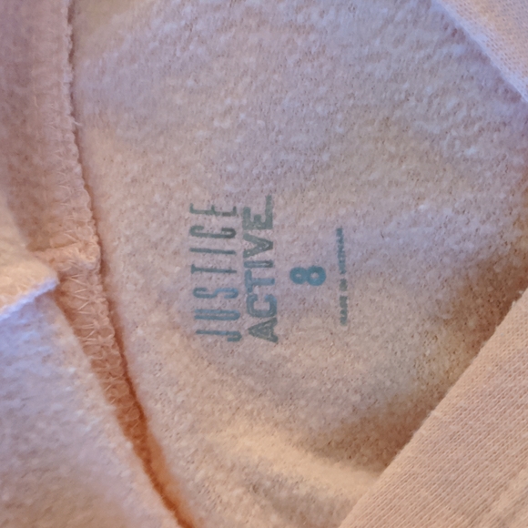 🌈 Justice, 8, sparkly pink and purple long sleeve hoodie - Picture 4 of 5